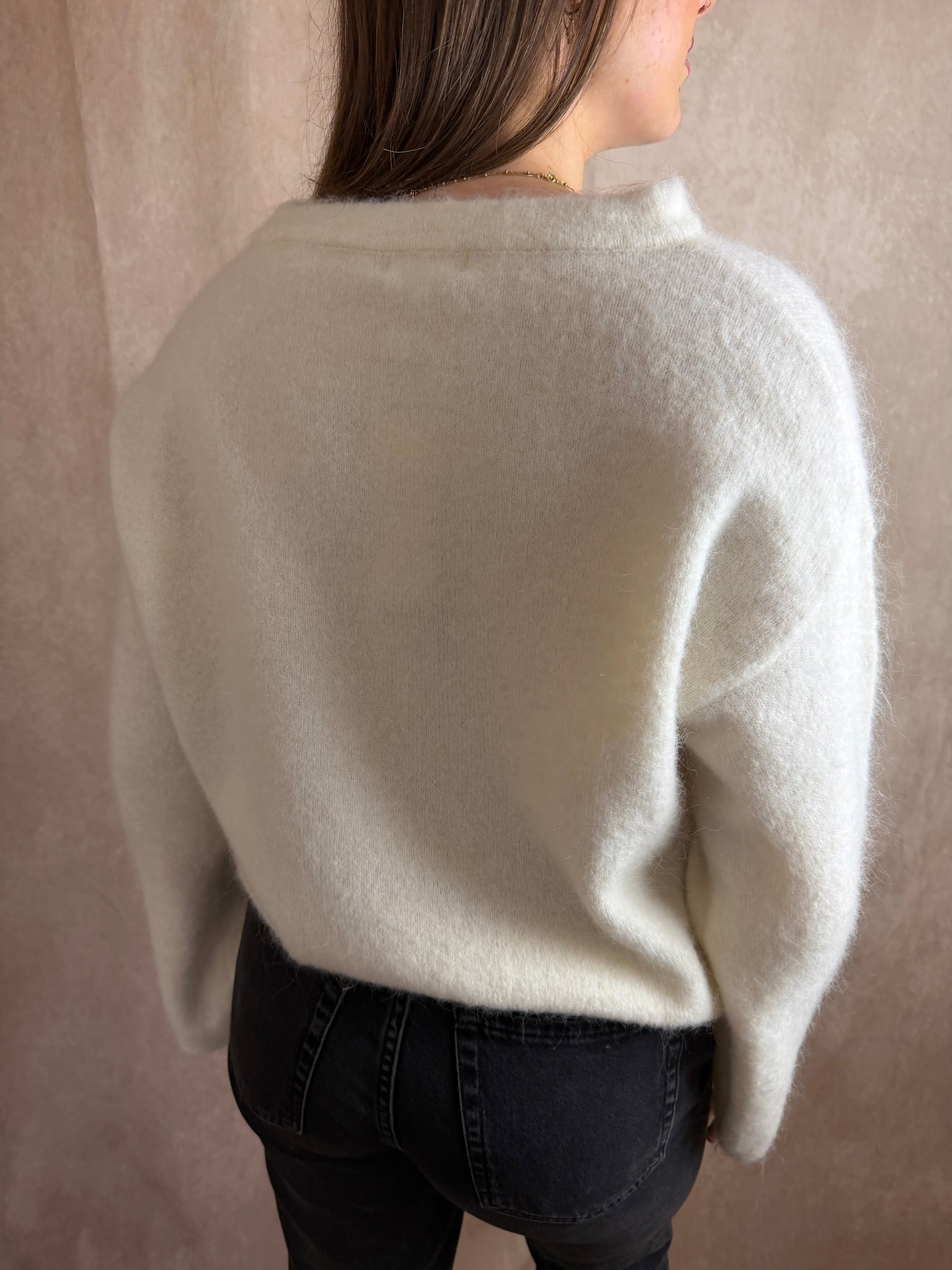 Pull écru Ambre