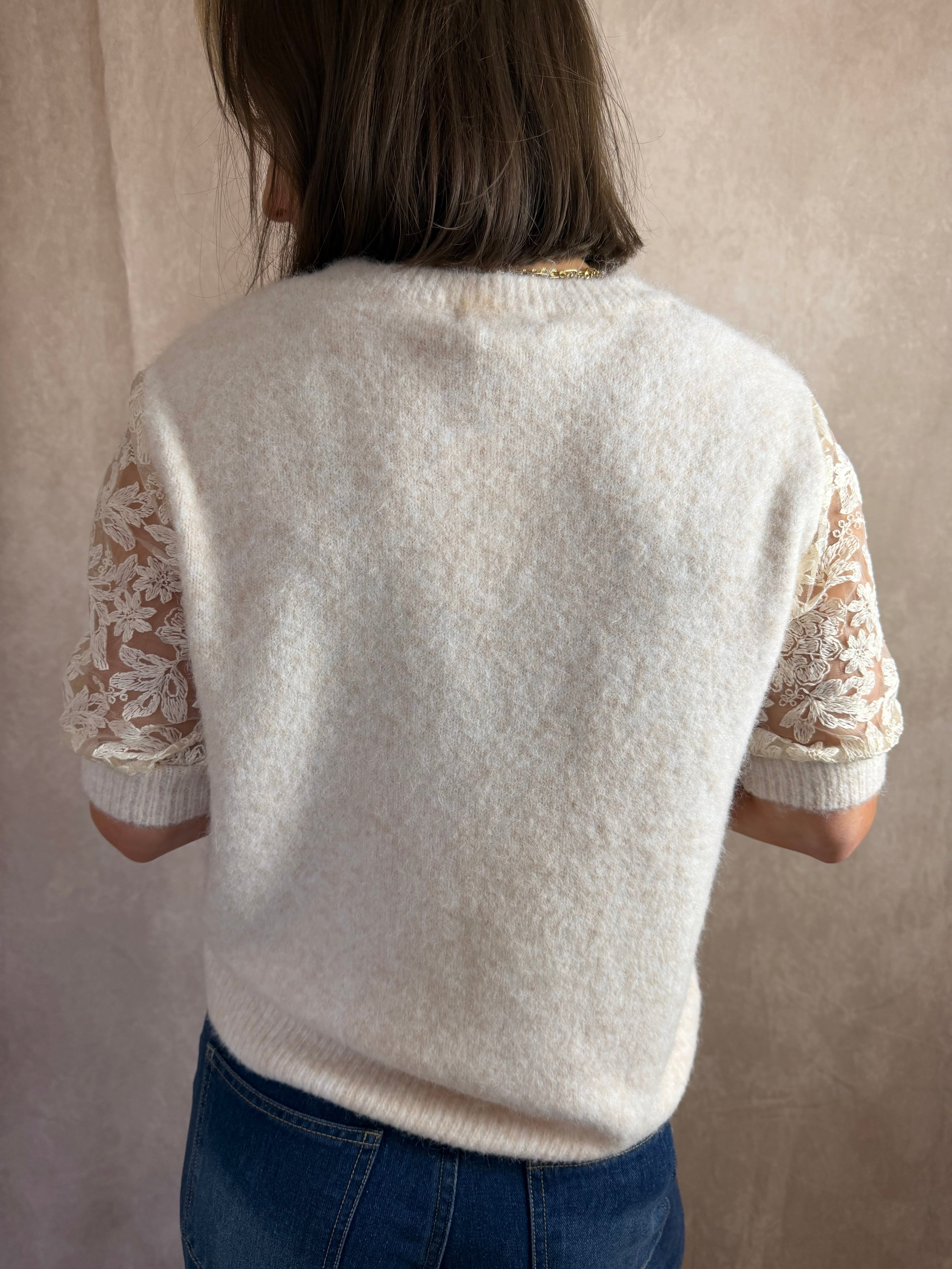 Pull écru Pauline